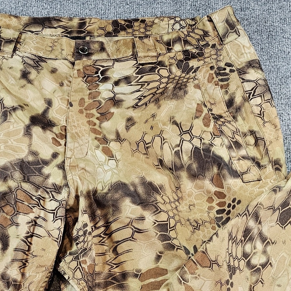 Grundens Mens XXL Brown Kryptek Camo Gage Fishing Cargo Pants Outdoor